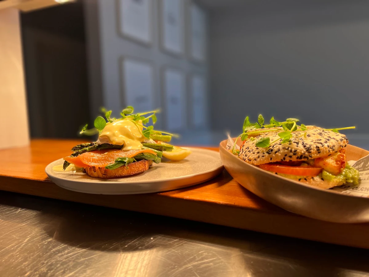 Salmon Benedict and Kaak