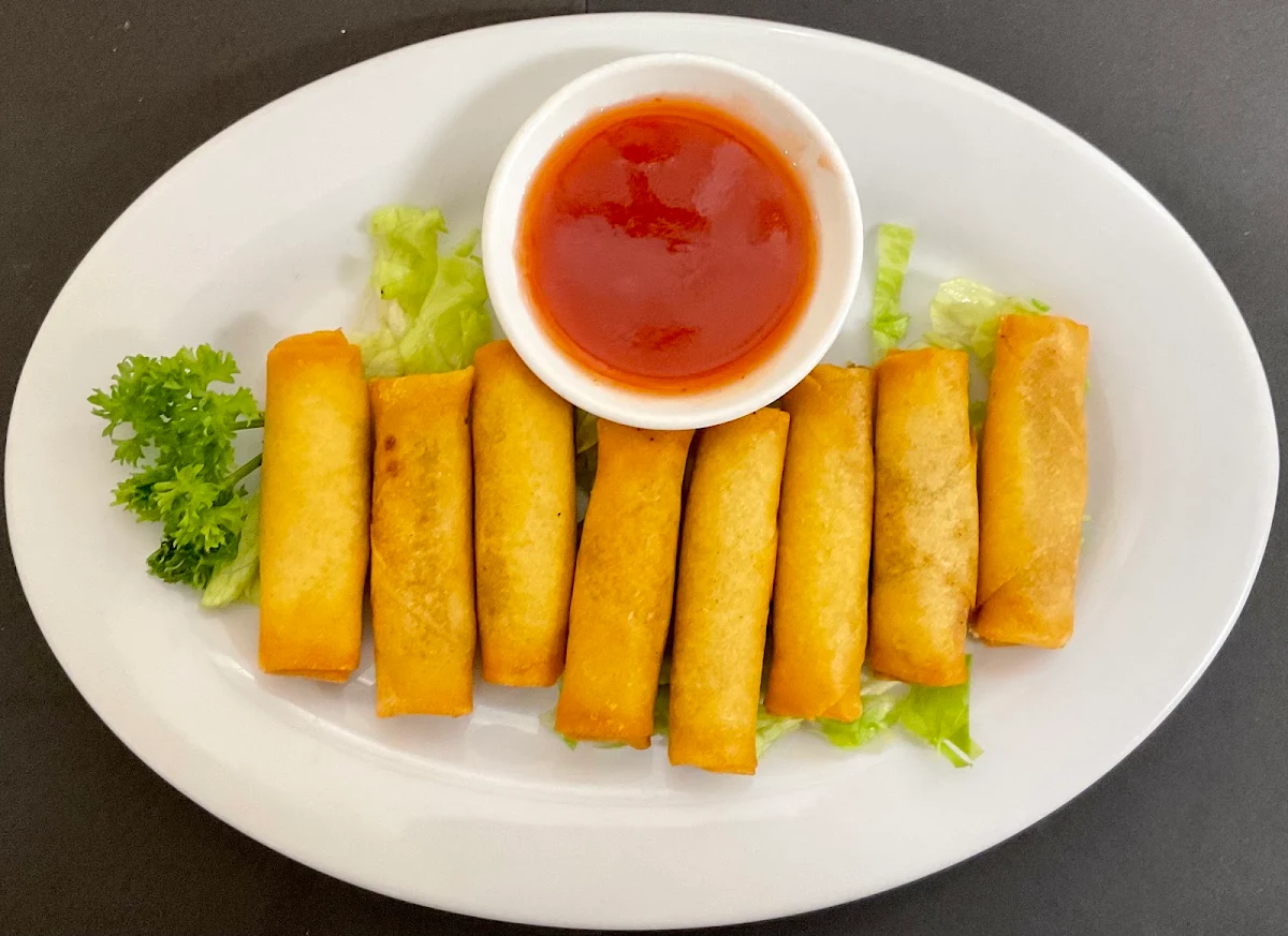 Spring Rolls Meat Vegetarian, Jade Pavillion Chinese Restaurant