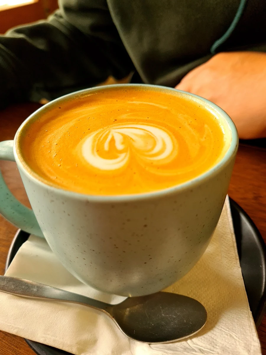Tumeric Latte, King Bean Cafe