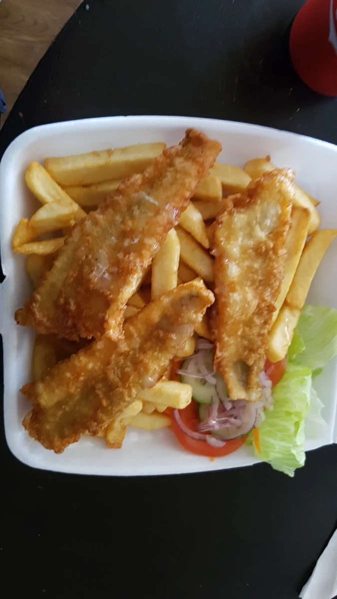 Whiting Fish Chips & Salad, Mandurah Foreshore Fish & Chips