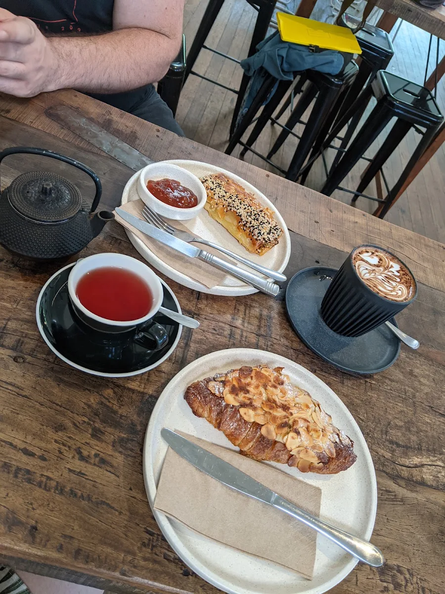 Moroccan Sausage Roll and Almond Croissant
