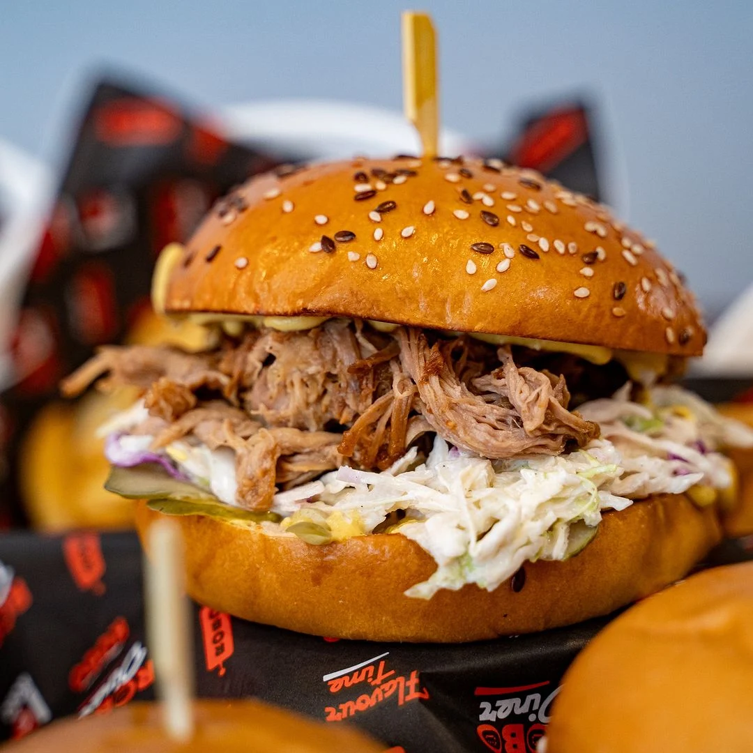 Pulled Pork Burger, Robo Diner