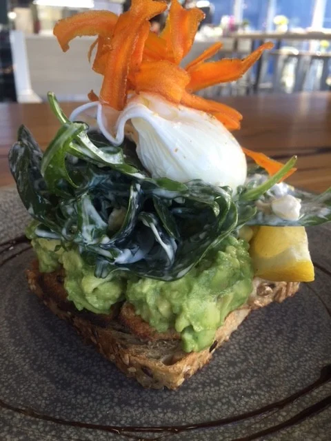 Smashed Avocado, Pitstop Cafe.