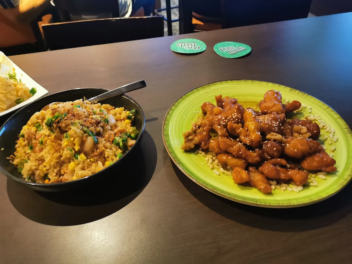 Fried Rice & Honey Chicken