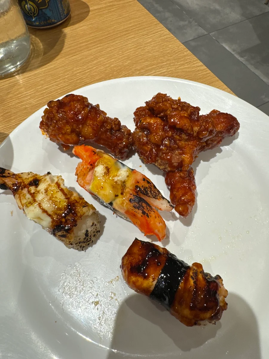 Sushi and Chicken Wings, Coo.King BBQ & Hotpot