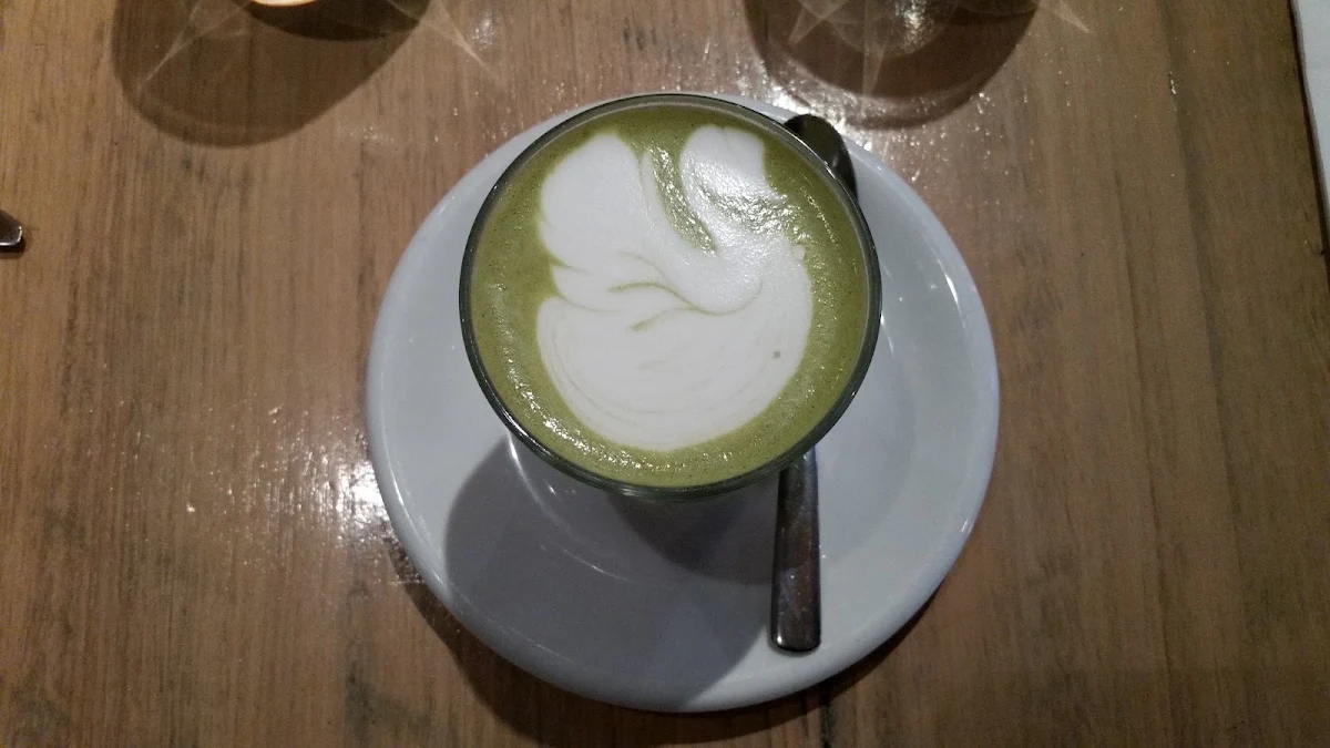 Oat Matcha Latte, Grain Store