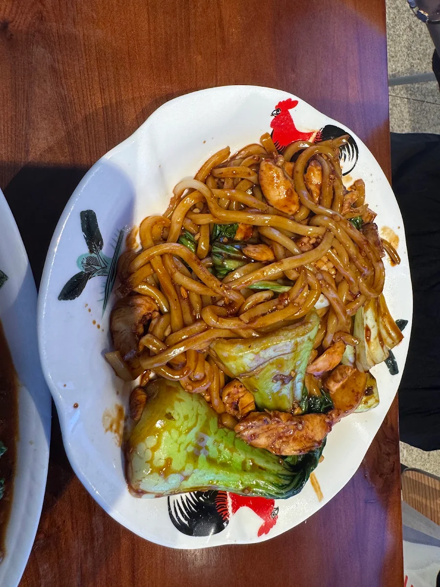 Stir Fried Noodles Chicken