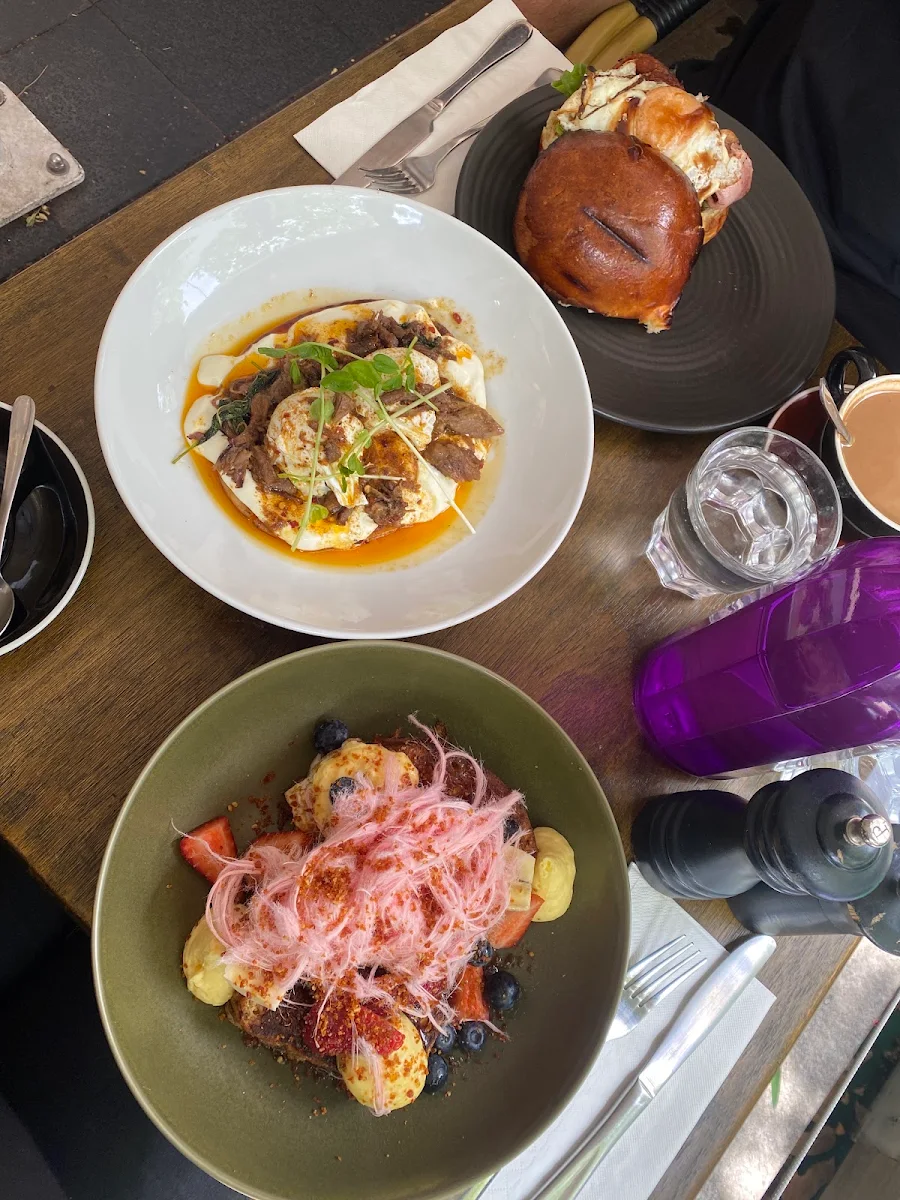 French Toast and Lamb Cilbir