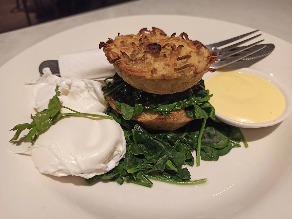 Potato Rosti with Poached Eggs