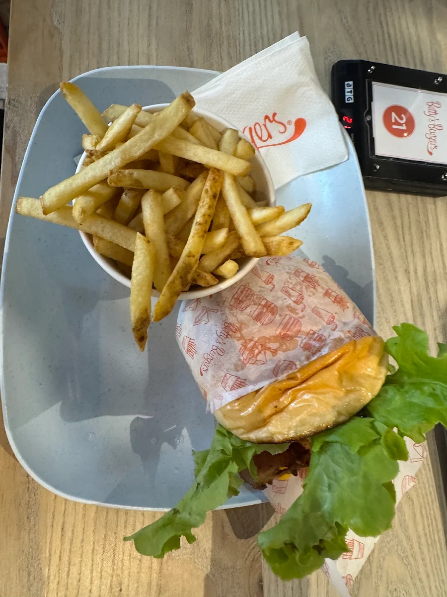 Burger and Chips