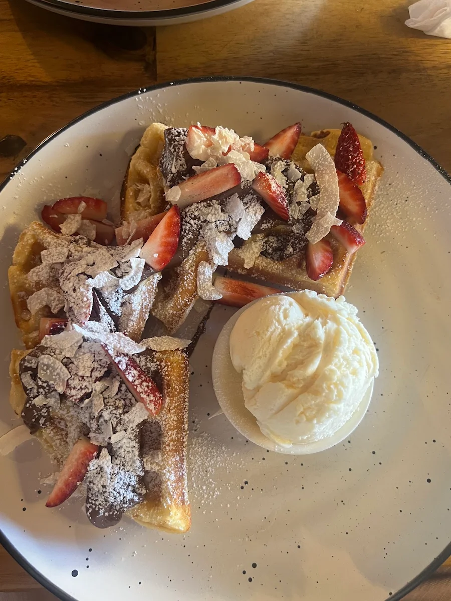 Nutella Waffles, M&B Cafe & Smoothie Bar