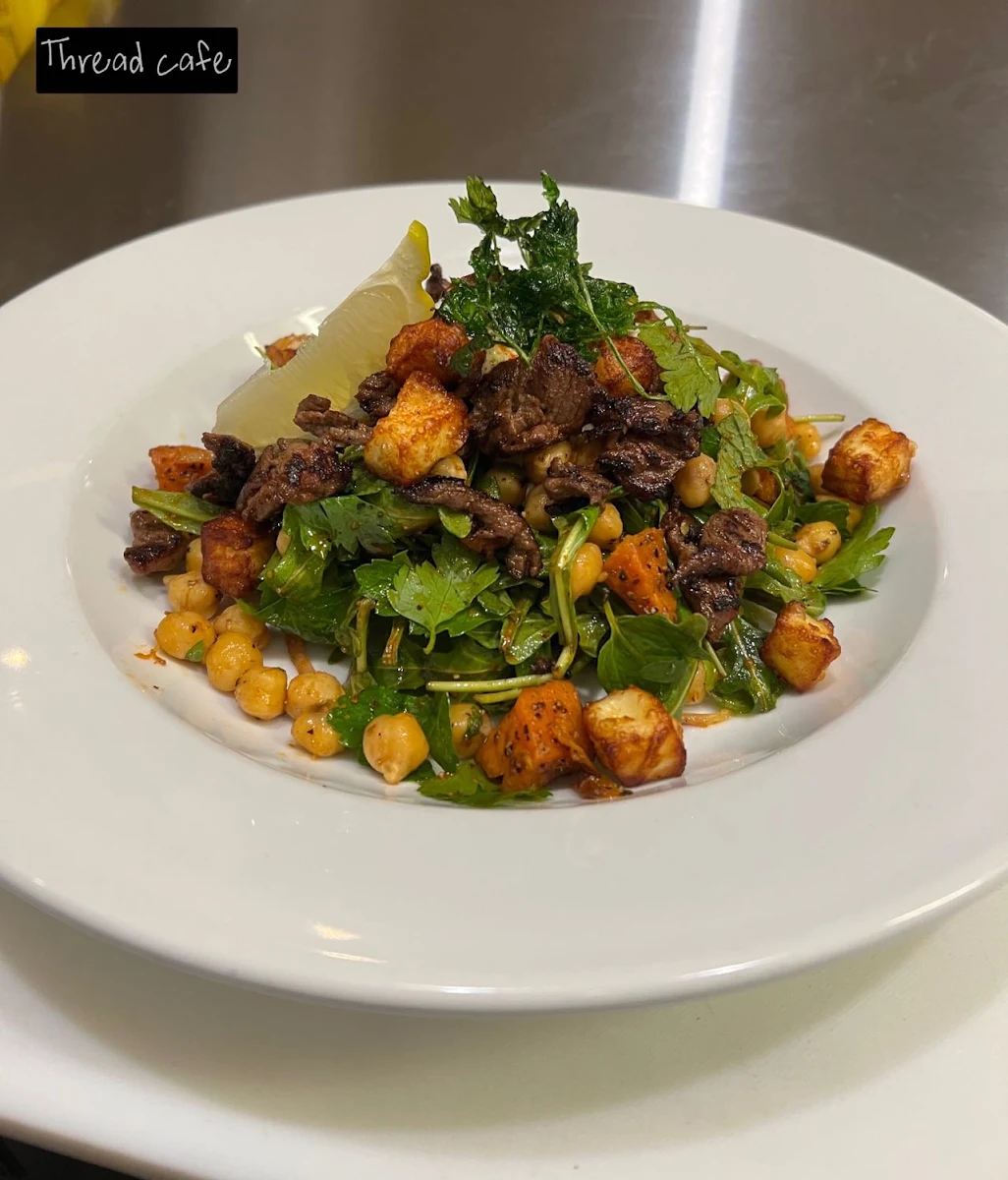 Chickpea Lamb Salad, Thread Cafe