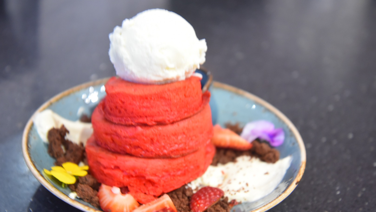 Red Velvet Pancakes