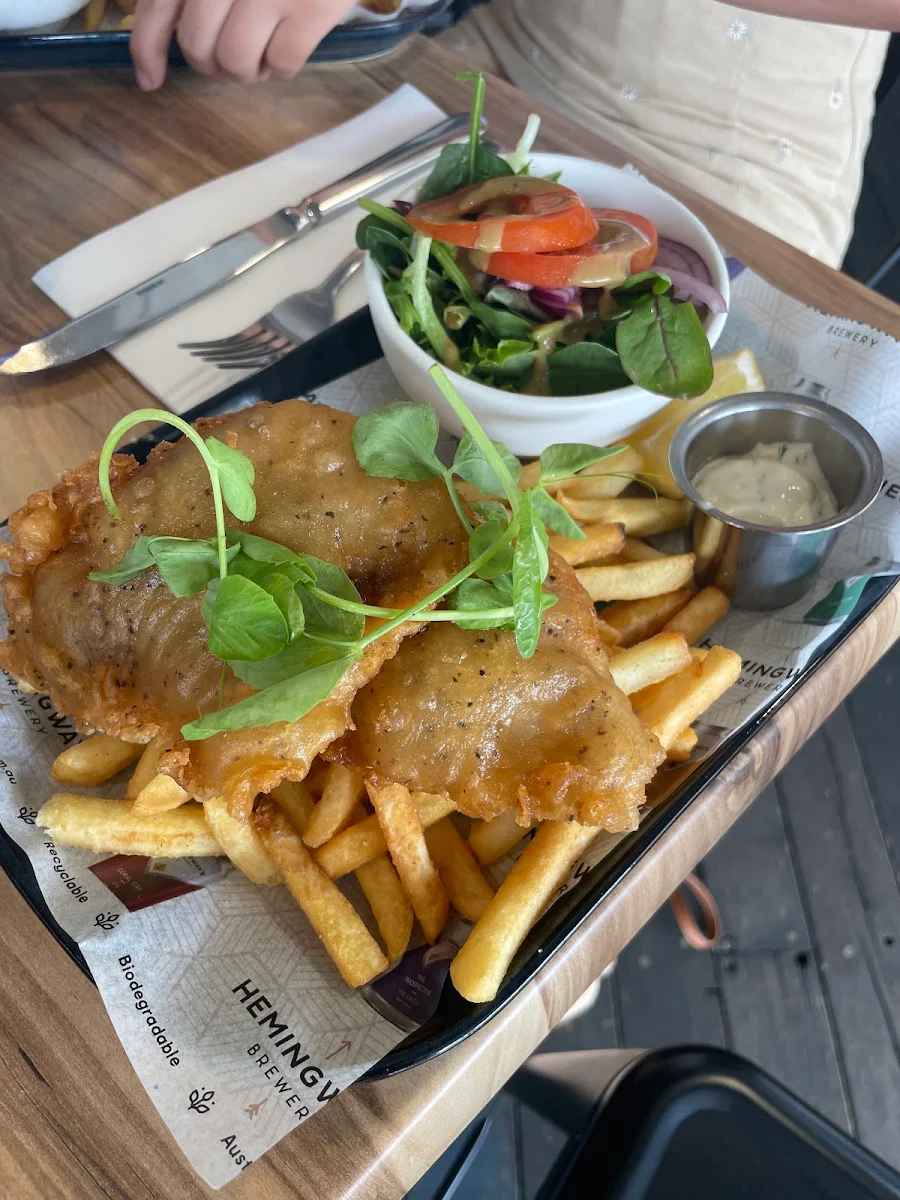 Fish and Chips, Hemingway's Brewery FNQ