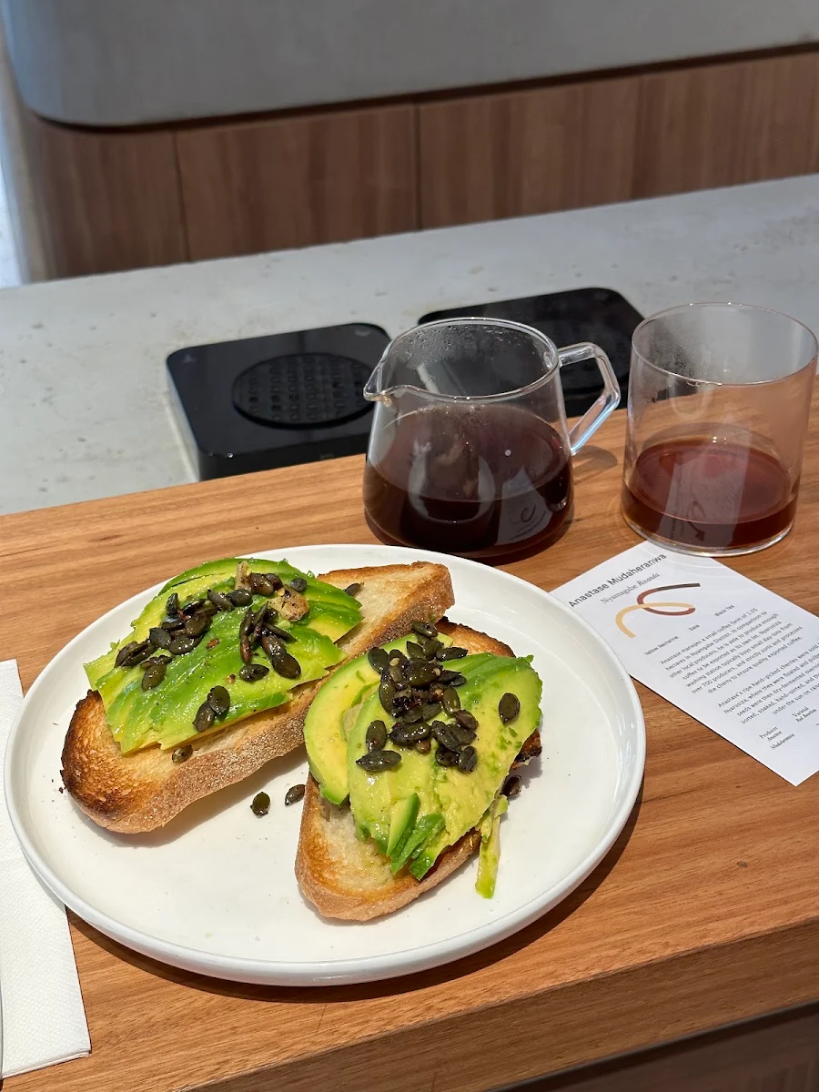 Avocado Toast Filter Coffee