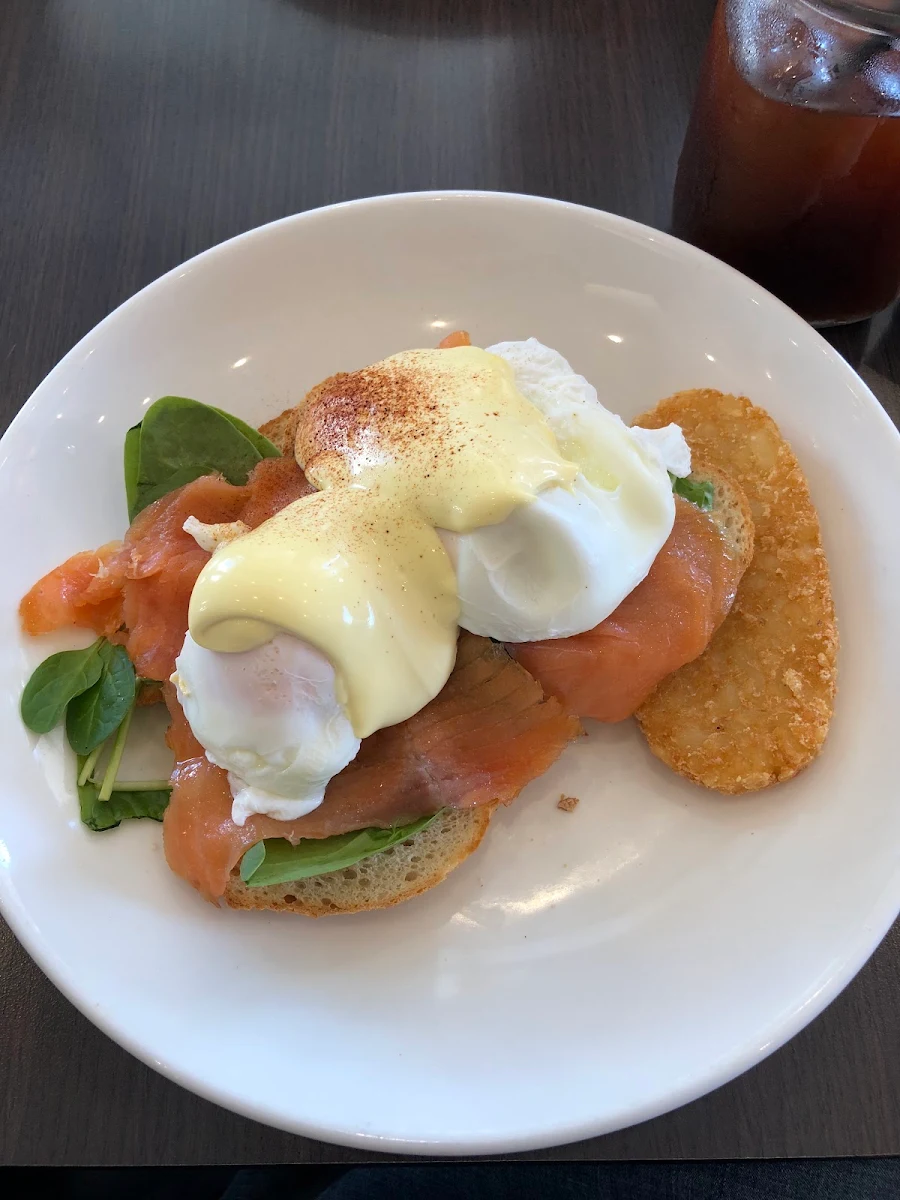 Eggs Bene - Salmon, The Coffee Club Harbour Town Gold Coast
