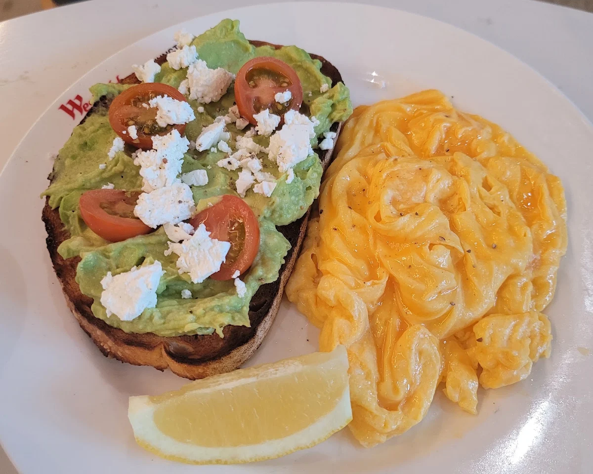 Smashed Avocado with Scrambled Eggs