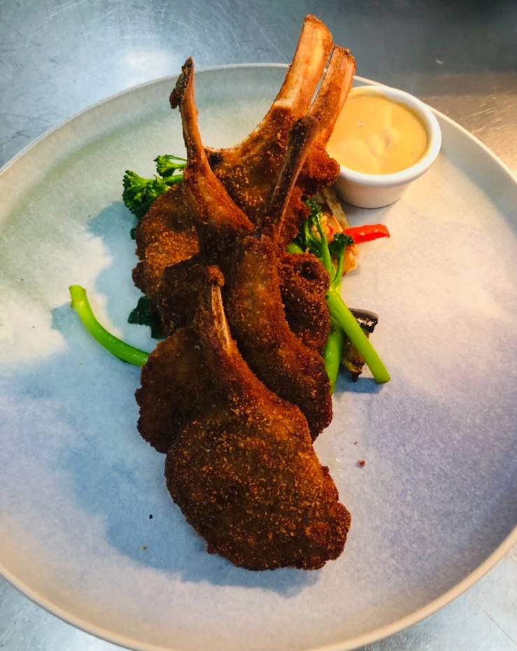 Crumbed Lamb Cutlets, Sea and shore restaurant