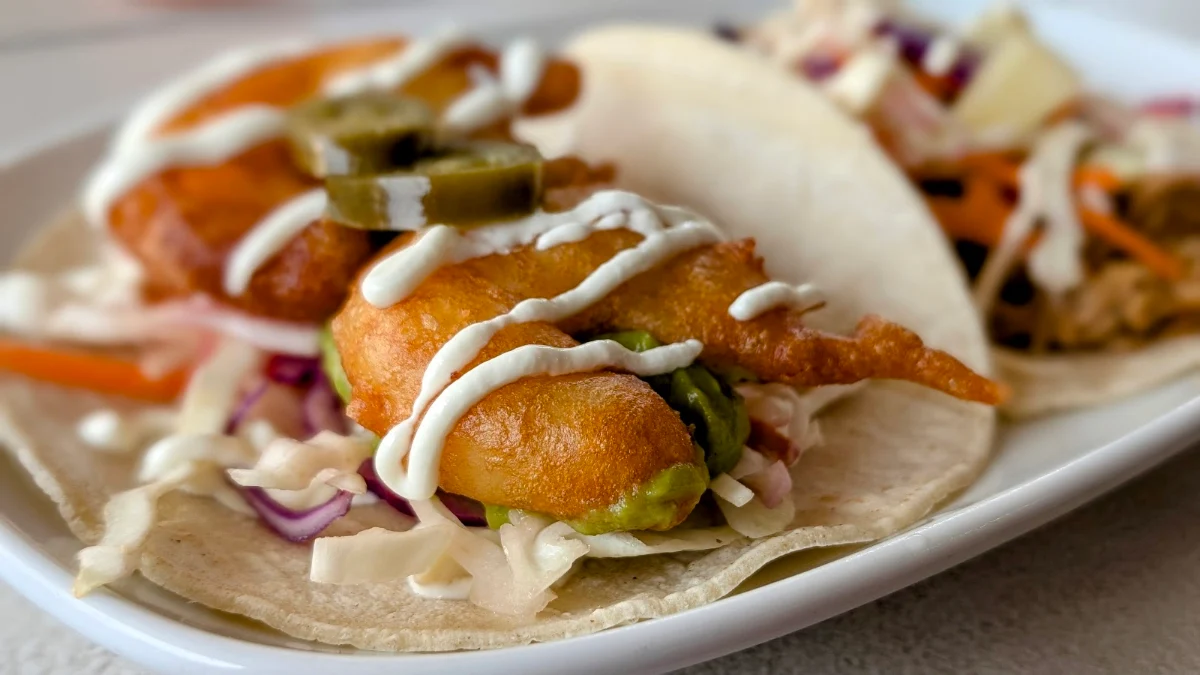 Fried Prawn Taco, Hotel Mexico