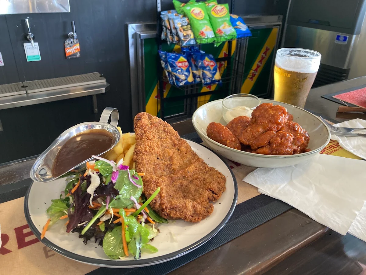 Crumbed Steak and Chicken Wings