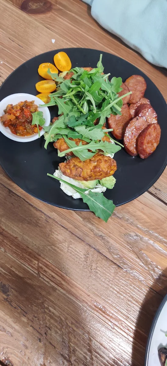Corn Fritters, Little Iris Cafe