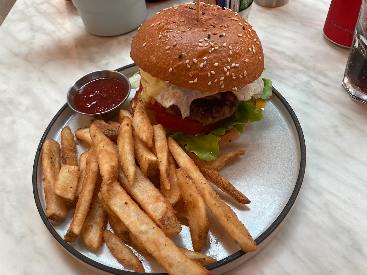 Beef Burger, Cherry Beans Rydalmere