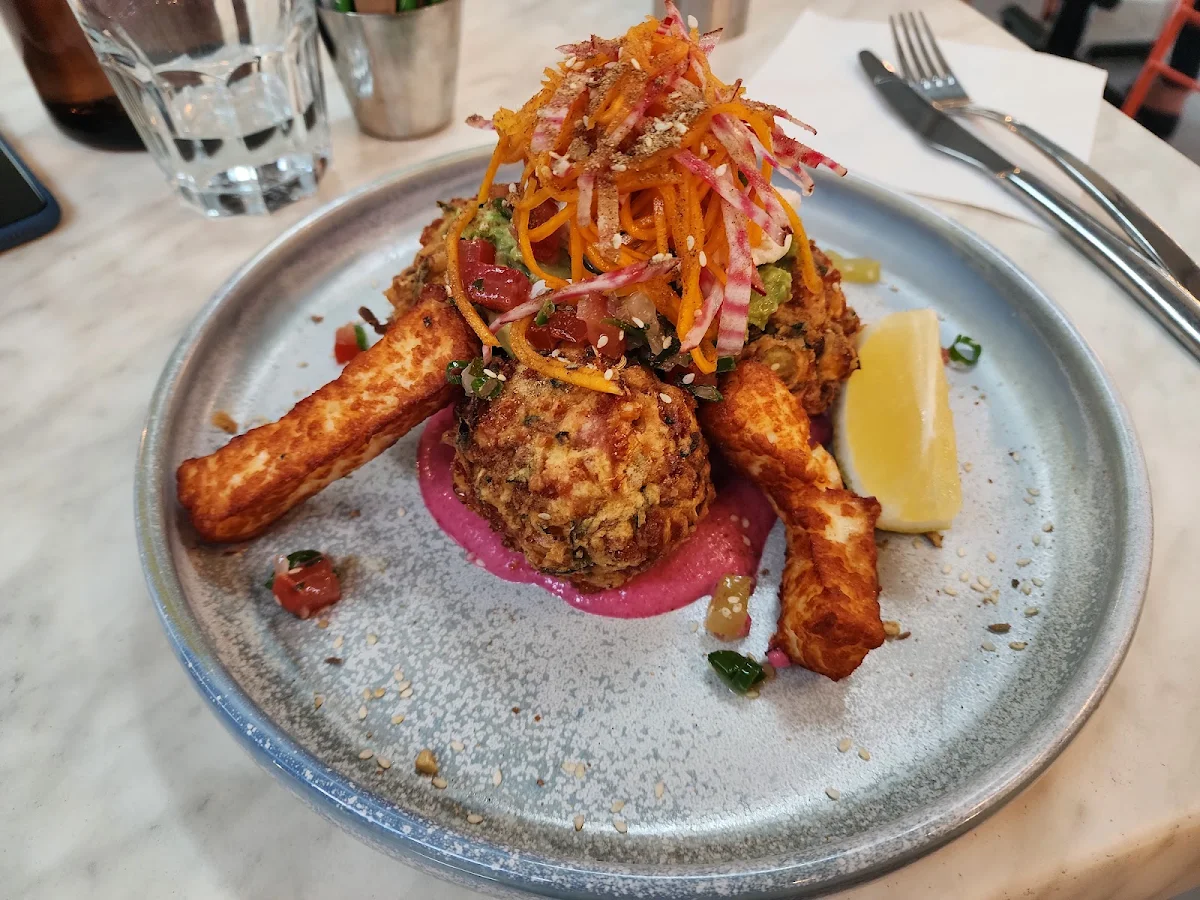 Corn Fritters, Cherry Beans Rydalmere