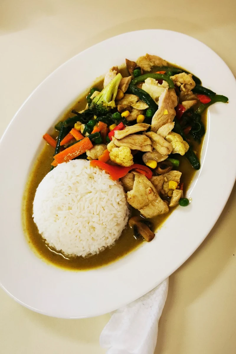 Stir Fried Veg Mushroom w'Steamed Rice