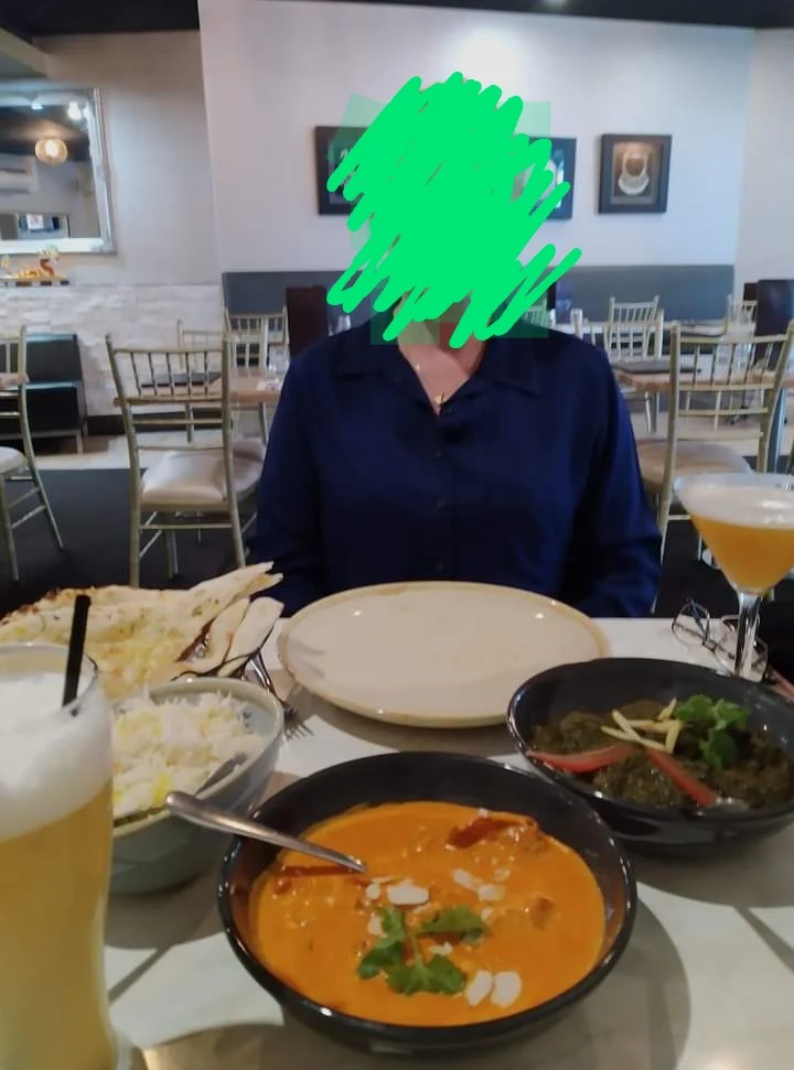 Butter Chicken Lamb Saagwala Garlic Naan
