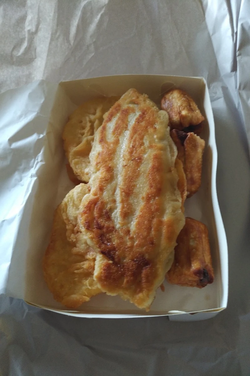 Flake Potato Cake and Dim Sims
