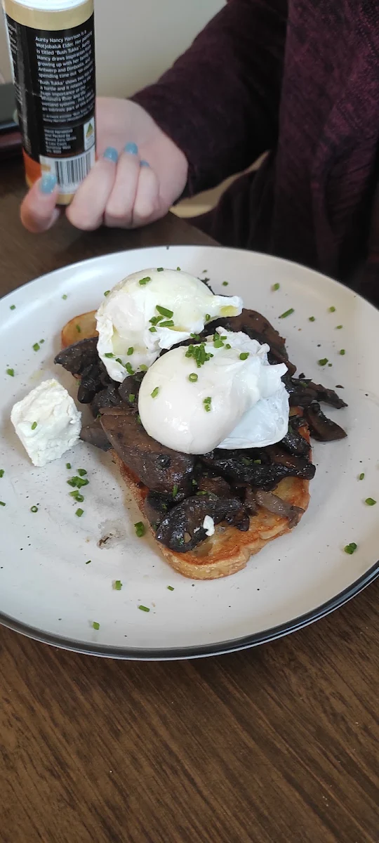 Field Mushrooms Poached Egg Sourdough Toast