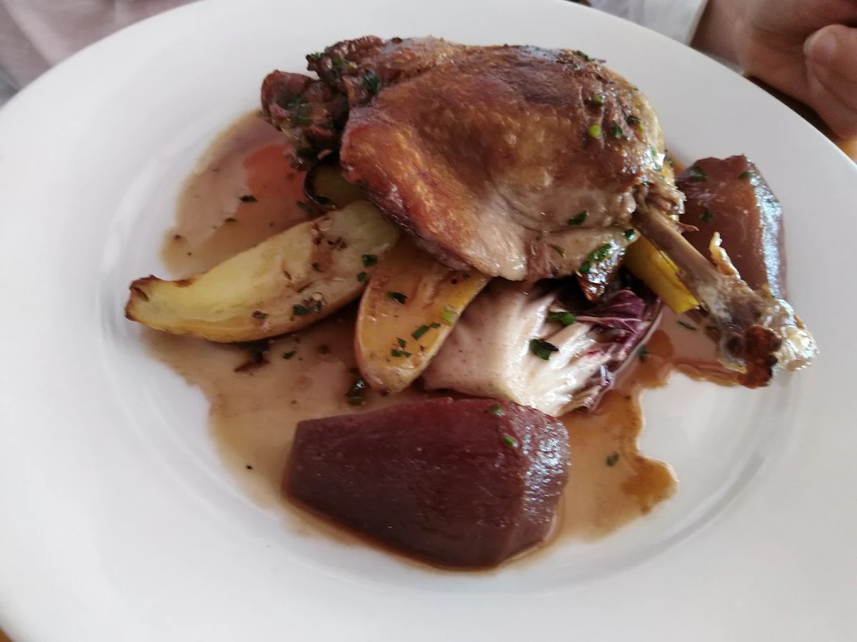 Duck Confit Poached Pear Roast Kifler Potato Radicchio & Cabernet Sauvignon Vinaigrette 29