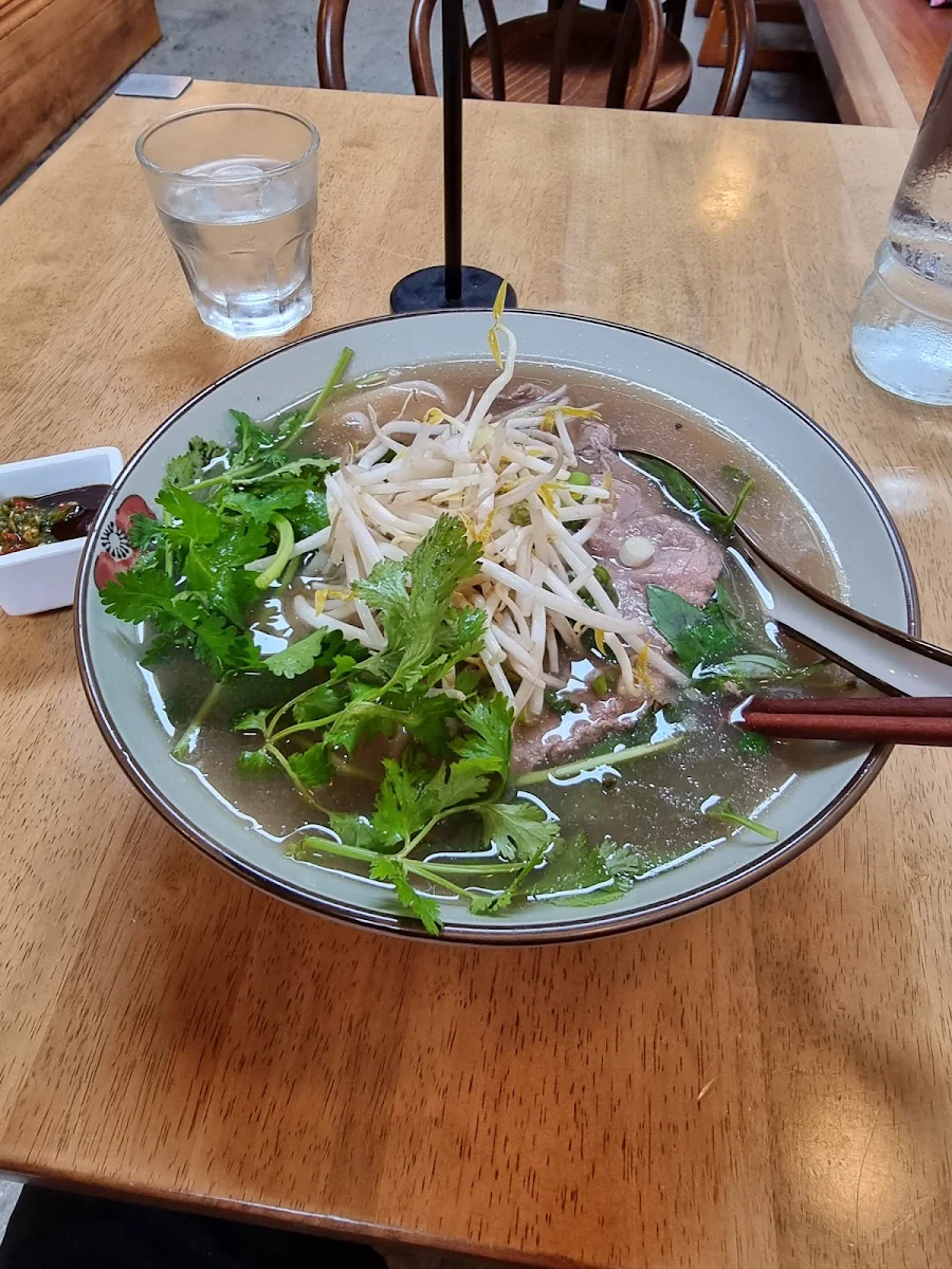 Beef Pho, Pink Lotus Mullumbimby