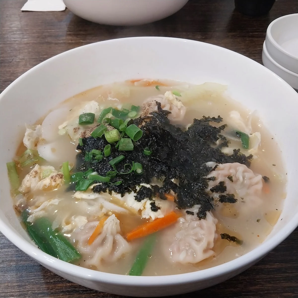 Kimchi Dumpling Soup
