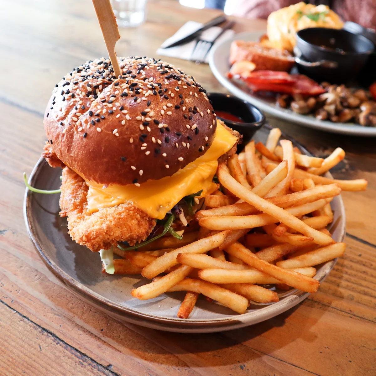 Chicken Burger & Chips, Prospect Espresso