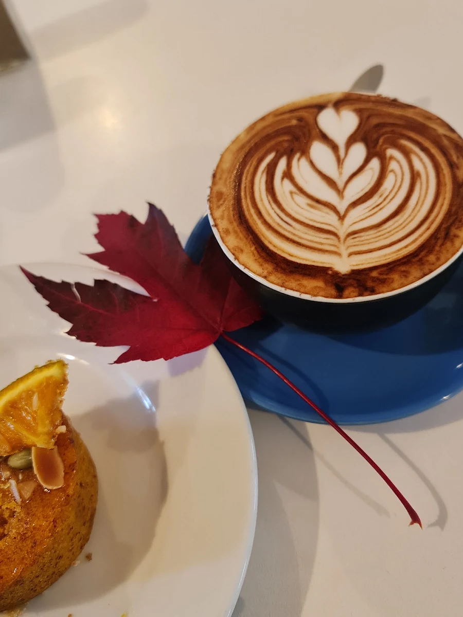 Cappuccino with My Own Hand Picked Leaf
