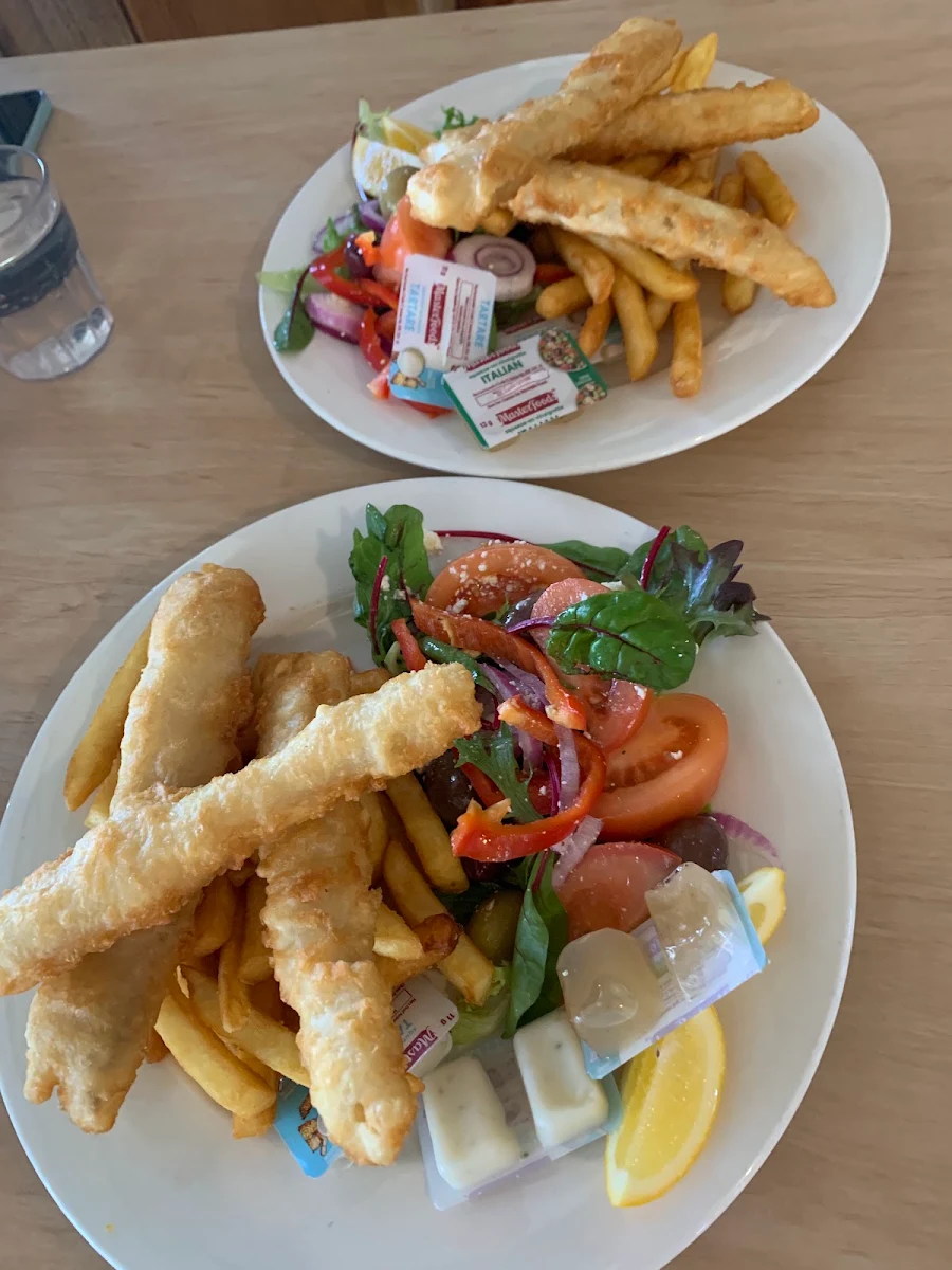 Fish Chips and Salad
