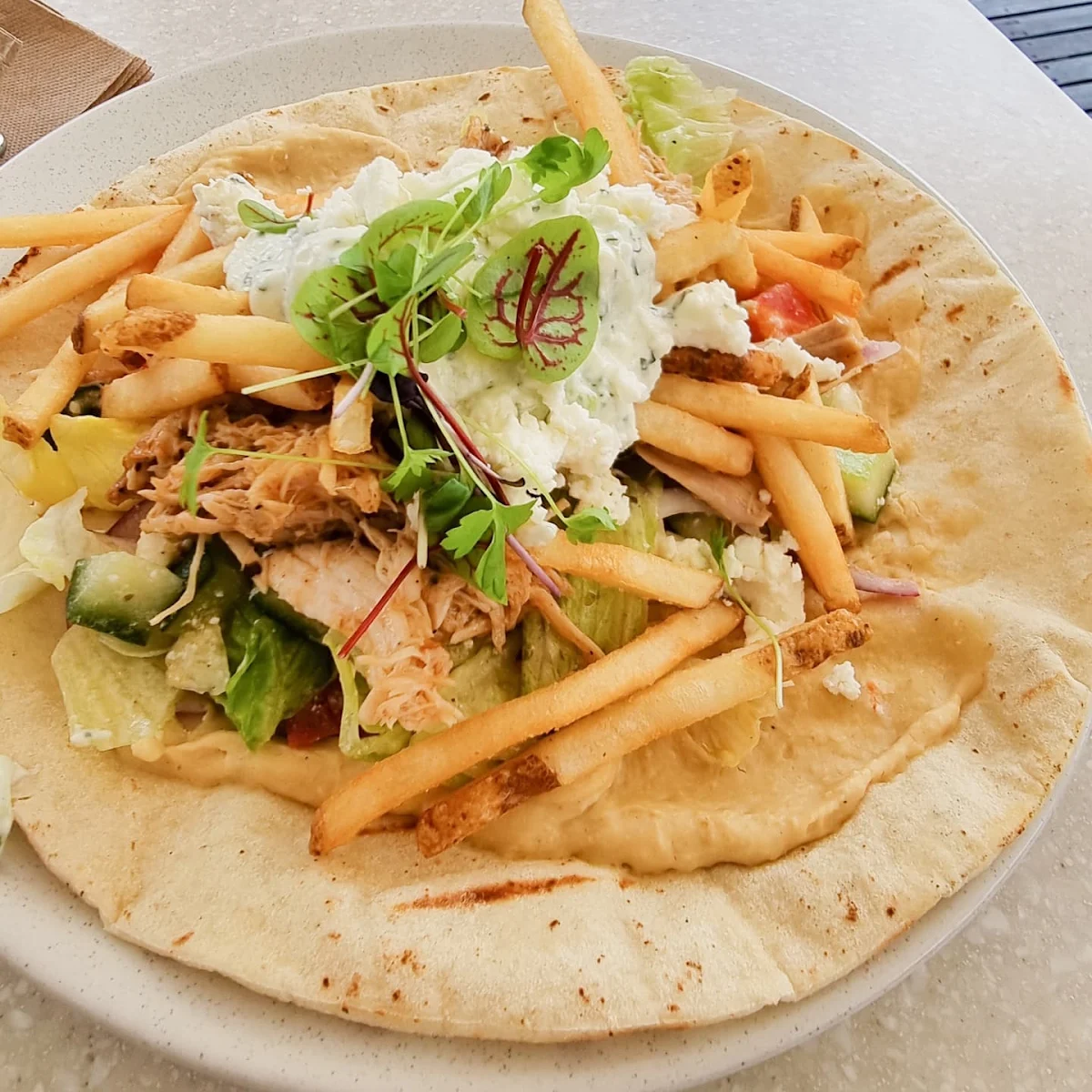 Chicken Salad Wrap, The Museum Cafe