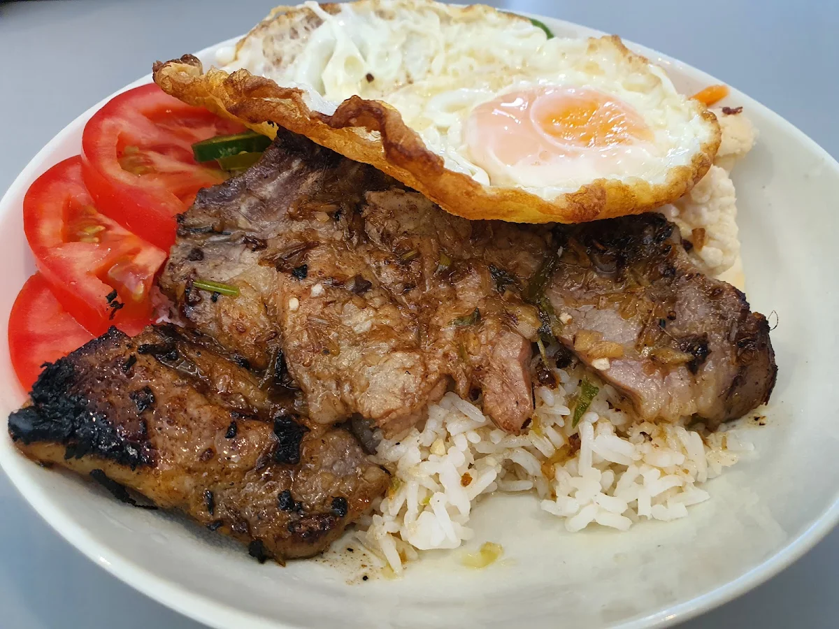 Broken Rice Com Tam with Pork Chop