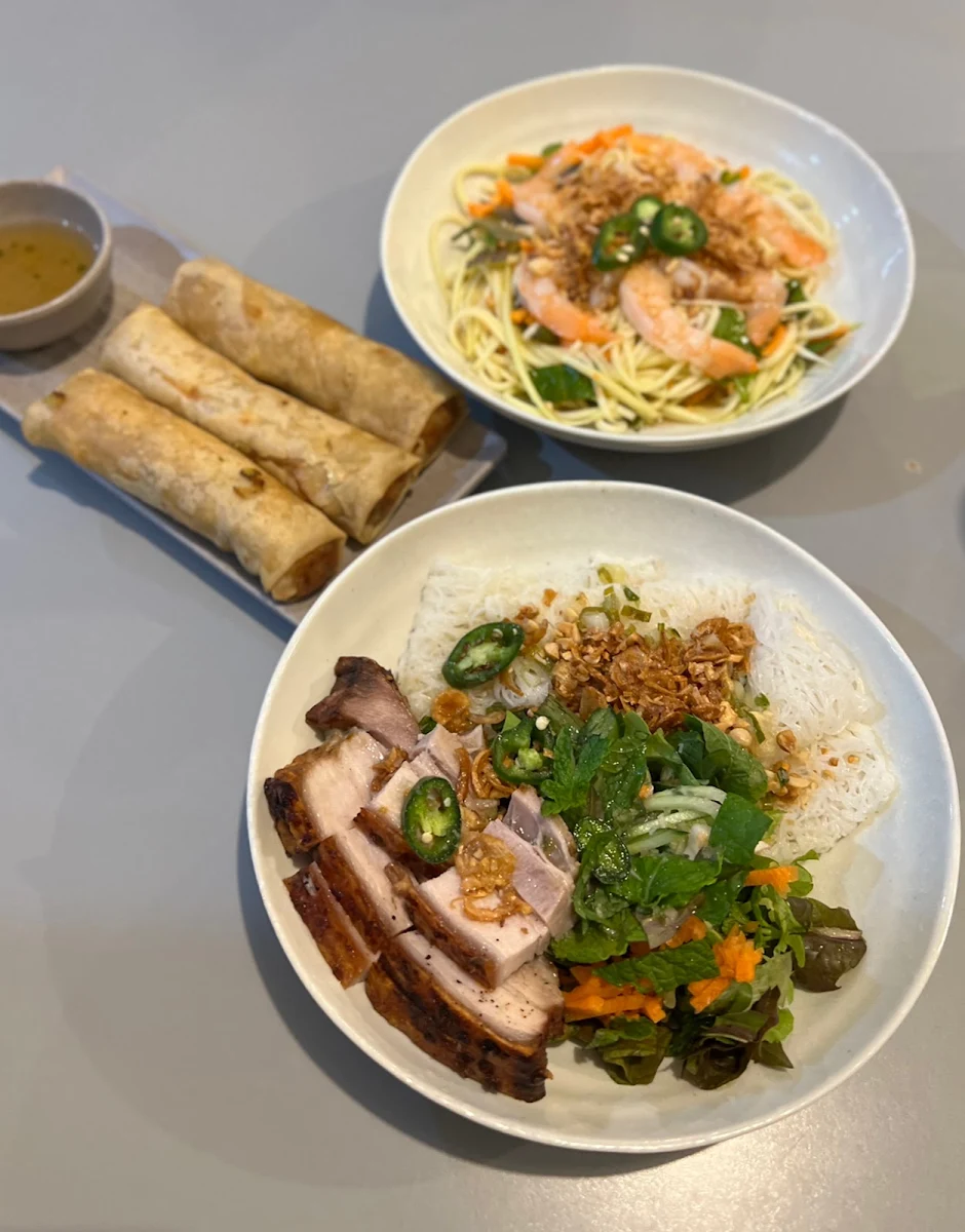 Spring Rolls and Salads