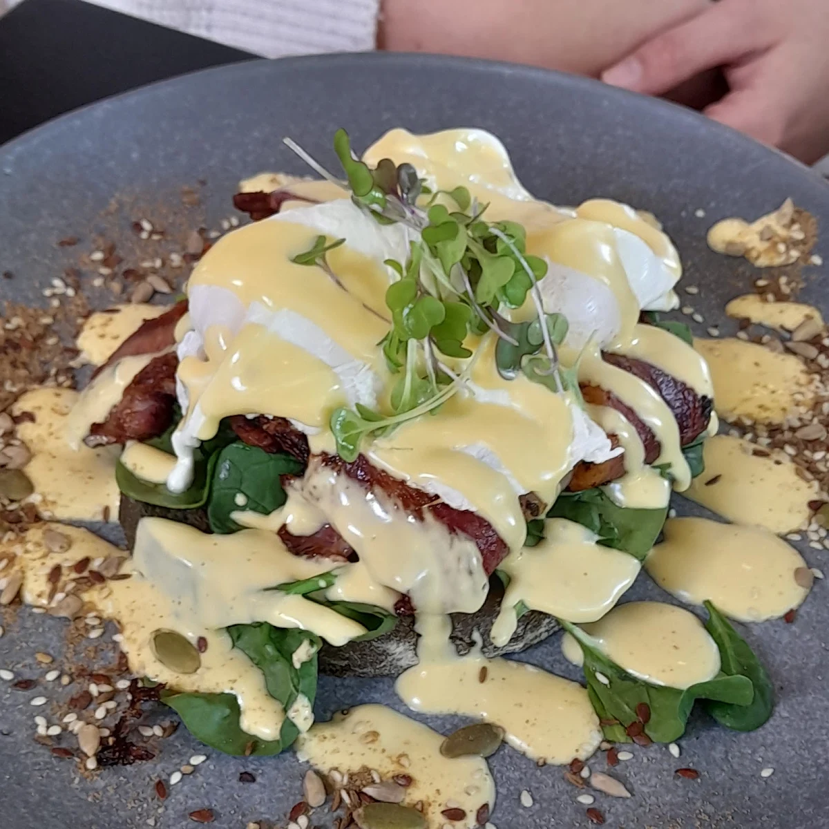 Eggs Benedict, Cob - Cafe on Bauer