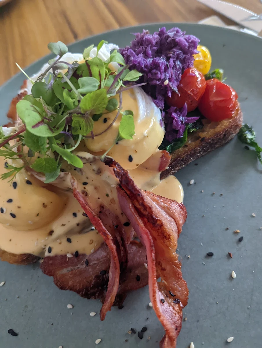 Eggs Benedict with a Different Zesty Sauce