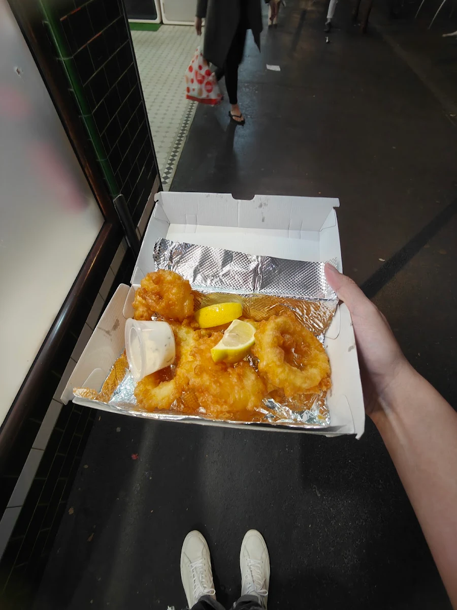 Fried Calamari and Prawn Cutlet