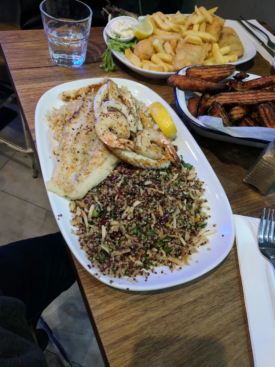Grilled Seafood & Quinoa Salad