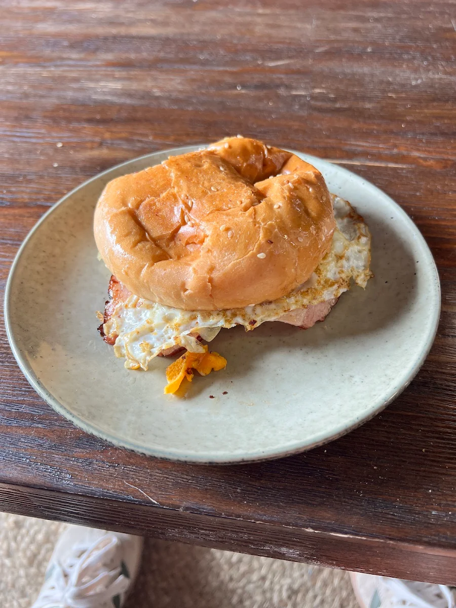 Bacon Egg Roll, The Stables Cafe Est 1889