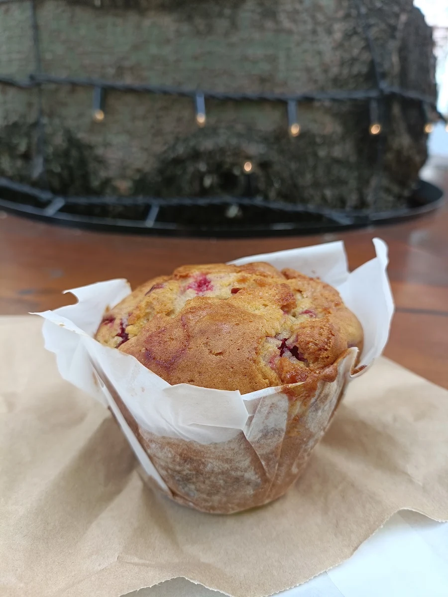 Raspberry White Chocolate Muffin
