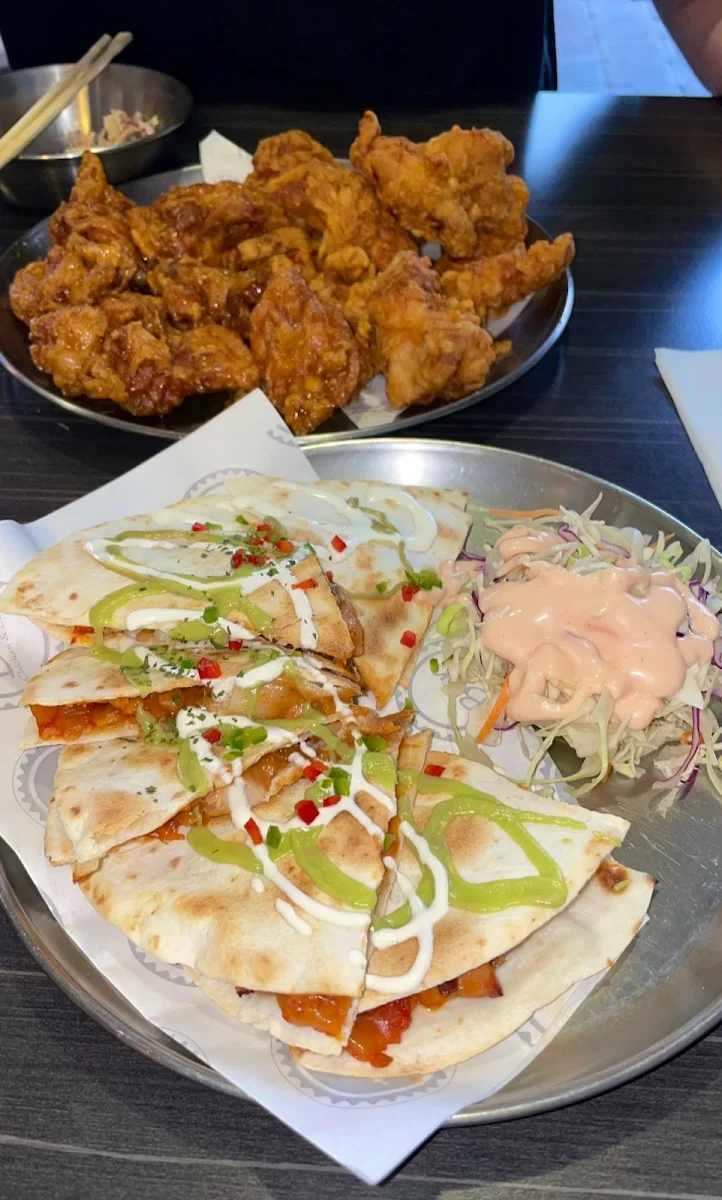 Kimchi Chicken Quesadilla