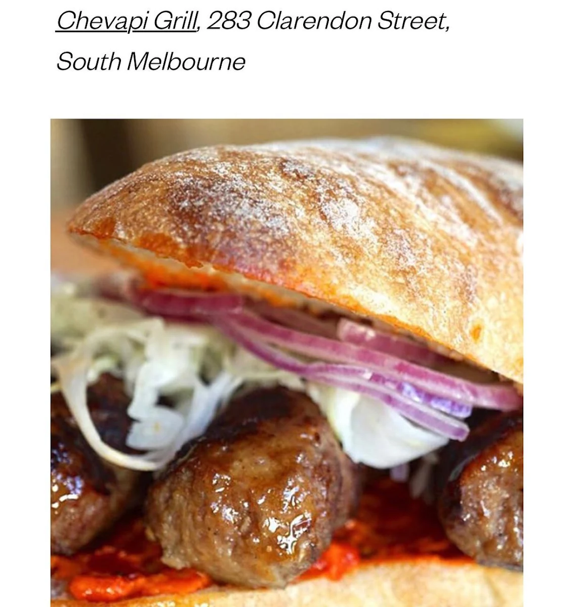 Chevapi Sausage Rolls, Chevapi Grill Balkan Kitchen