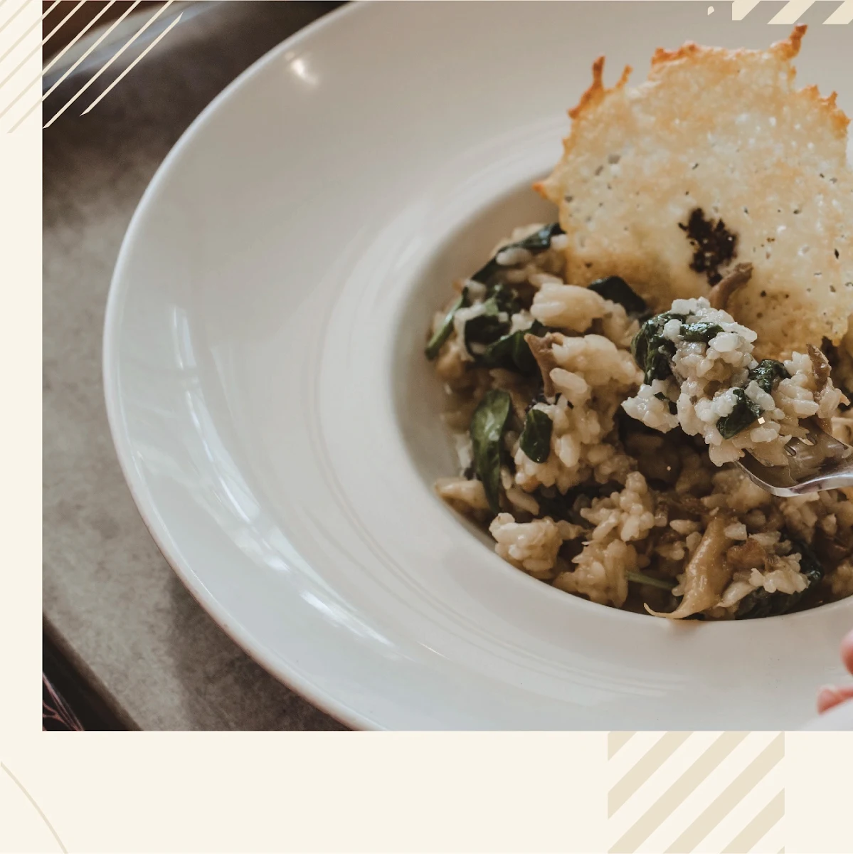 Mushroom Risotto, Boardwalk Bistro on Hastings