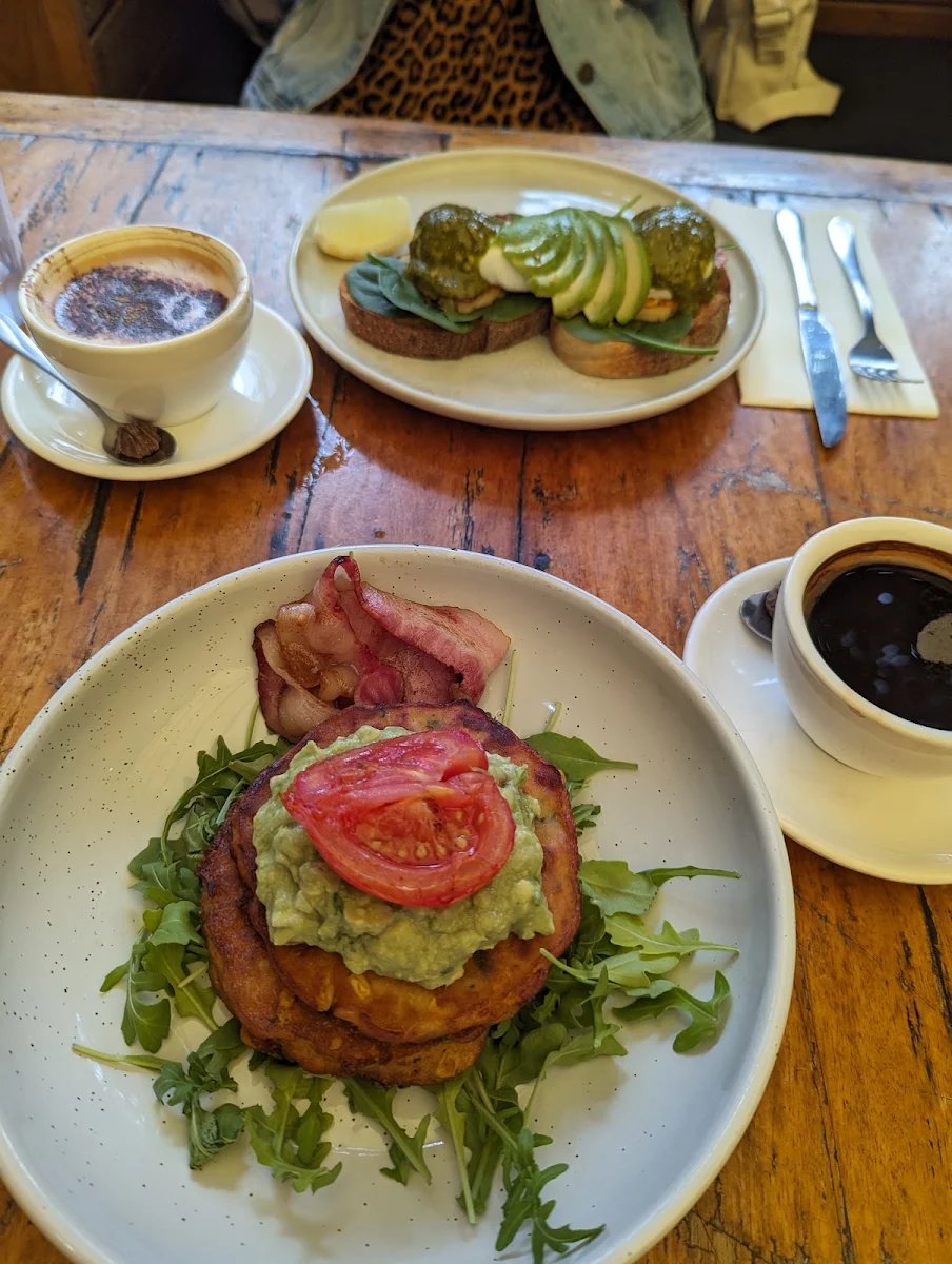Corn Fritters, Coogee Courtyard